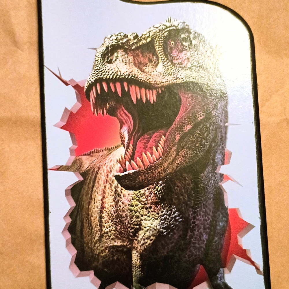 Open Road Brands Red and Green T-Rex Reptile Art